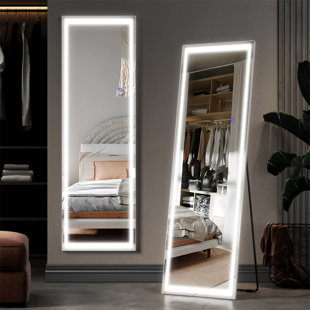 Long body mirror online with lights